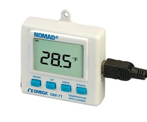 temperature and humidity logger with display | OM-70 Series
