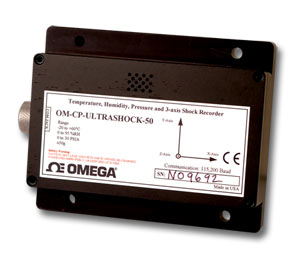data logger for humidity, temperature, pressure and acceleration | OM-CP-ULTRASHOCK