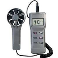 Anemómetro con CFM/BTU/punto de rocio/temp/humedad | HHF11A