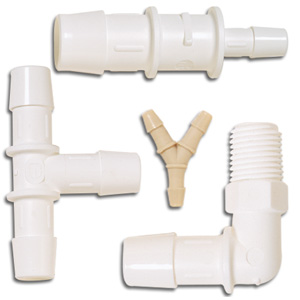 Plastic Fittings for Tubing and Hose (1/16