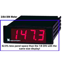 3 1/2 digit process meter. 3/64 DIN panel mount | 205-P, 205-E