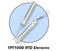 Elemento Pt100 de alambre enrollado con recubrimiento de vídrio