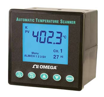 1/4 DIN 10-Channel Automatic Temperature Scanner | DP1001AM