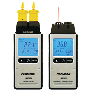 Termómetro digital |Termómetro de infrarrojos | Termómetro portátil |OMEGA
 | HHC200-Series