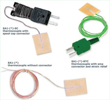 Ready-Made Surface Thermocouple with Self-Adhesive Backing IEC - Package of 5 | SA1 Series (IEC)